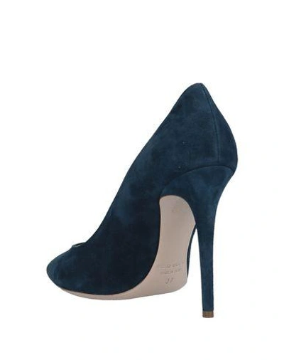 Shop Deimille Woman Pumps Slate Blue Size 9 Soft Leather
