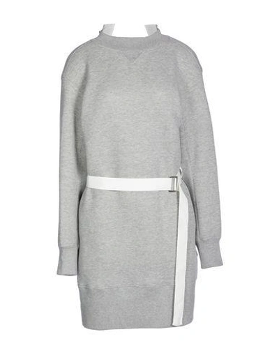 Shop Sacai Short Dress In Light Grey