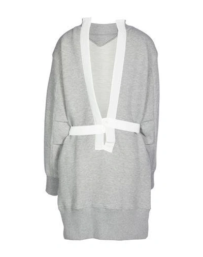 Shop Sacai Short Dress In Light Grey