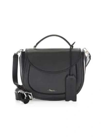 Shop 3.1 Phillip Lim / フィリップ リム Hudson Leather Top Handle Saddle Bag In Black