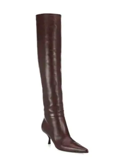 Shop The Row Bourgeoise Leather Boots In Brown