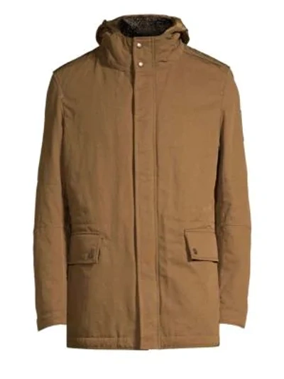 Shop Strellson Swiss Cross 15th Anniversary Collection S.c. Original Convertible Parka In Dark Green