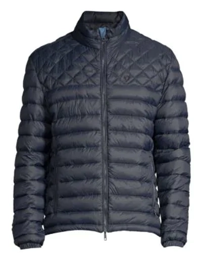 Shop Strellson Slim-fit Quilted Jacket In Navy
