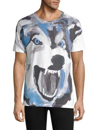 Hugo Boss Large Dolferin Wolf Tee In White | ModeSens