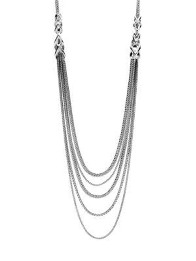Shop John Hardy Chain Silver Five-strand Bib Necklace