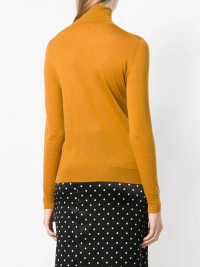 Shop N•peal Superfine Roll Neck Sweater In Yellow