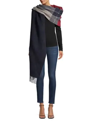 rag & bone mixed check scarf