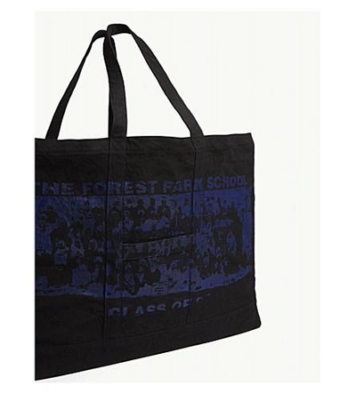 Shop Reese Cooper Forest Park School Oversized Canvas Tote In Black