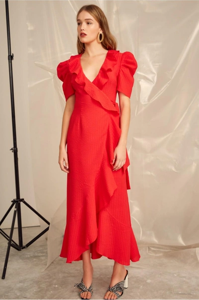 Shop C/meo Collective Advance Gown In Cherry