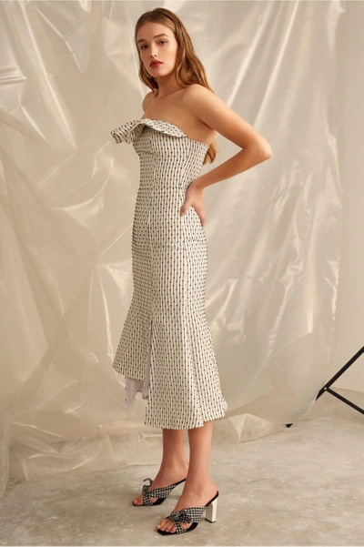 Shop C/meo Collective Even Love Midi Dress In Ivory