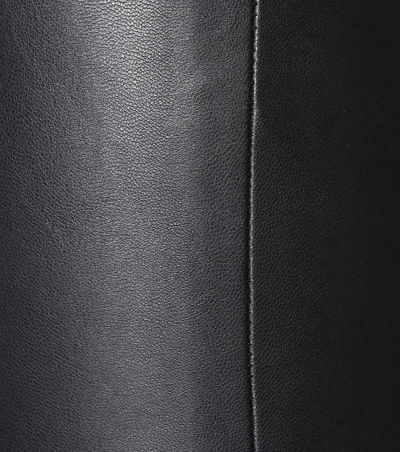 Shop Velvet Berdine Faux Leather Leggings In Black