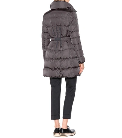 Shop Moncler Accenteur Down Coat In Grey