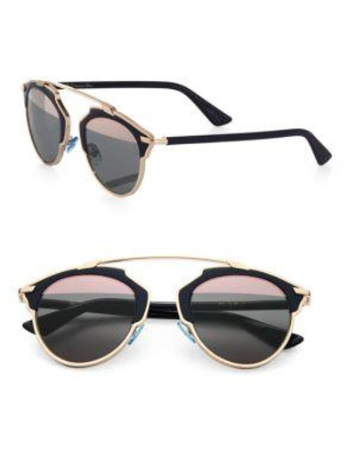 Shop Dior So Real 48mm Pantos Sunglasses In Gold