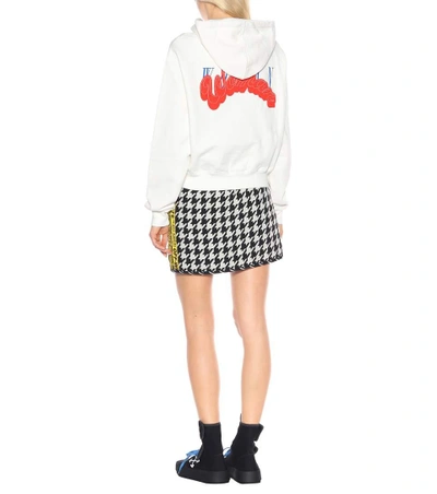 Shop Off-white Heart Not Troubled Cotton Hoodie In White