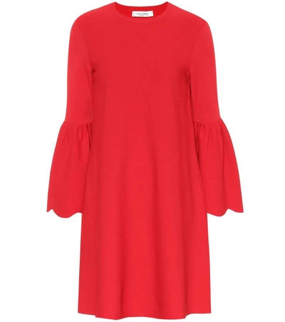 Shop Valentino Jersey Dress In Red