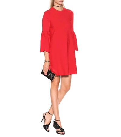 Shop Valentino Jersey Dress In Red