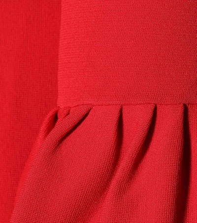 Shop Valentino Jersey Dress In Red