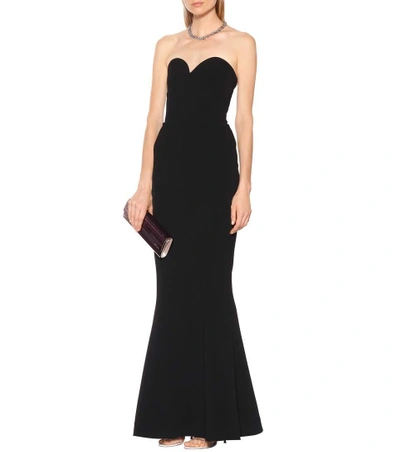 Shop Rebecca Vallance Dahlia Bustier Gown In Black