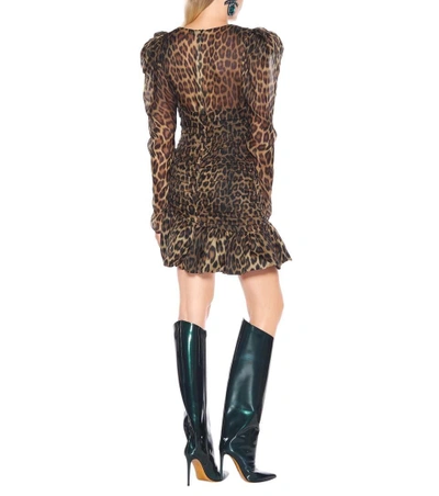 Magda Butrym Borneo Leopard Silk Dress In Brown ModeSens