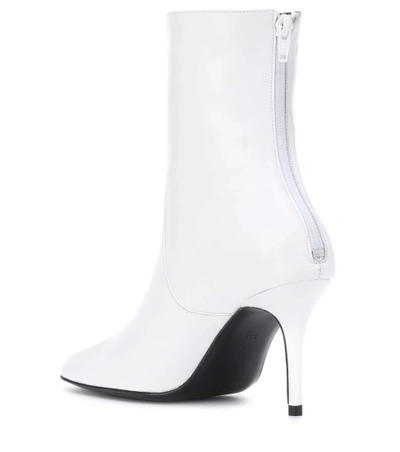 Shop Dorateymur Town And Country Leather Ankle Boots In White