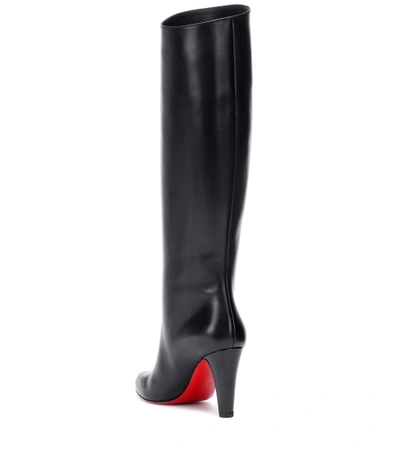 Shop Christian Louboutin Marmara Botta 85 Leather Boots In Black