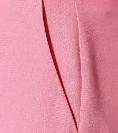 Shop Alexander Mcqueen Wool And Silk-blend Pants In Pink