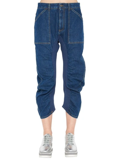 Shop Stella Mccartney Xenia Crop Jeans In Blue