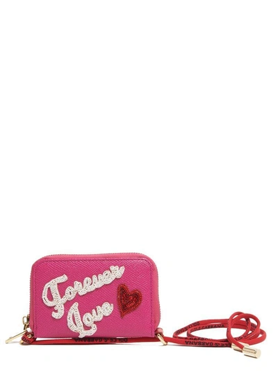 Shop Dolce & Gabbana Forever Love Wallet In Pink