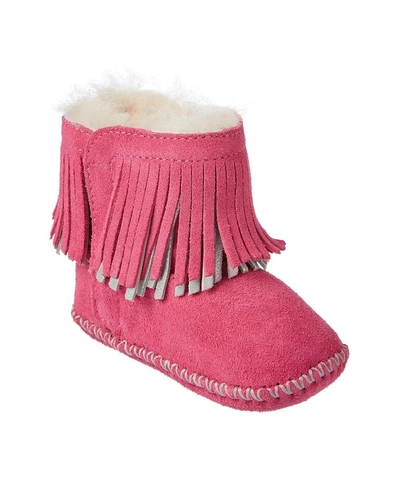 Shop Ugg Branyon Fringe Suede Boot In Pink