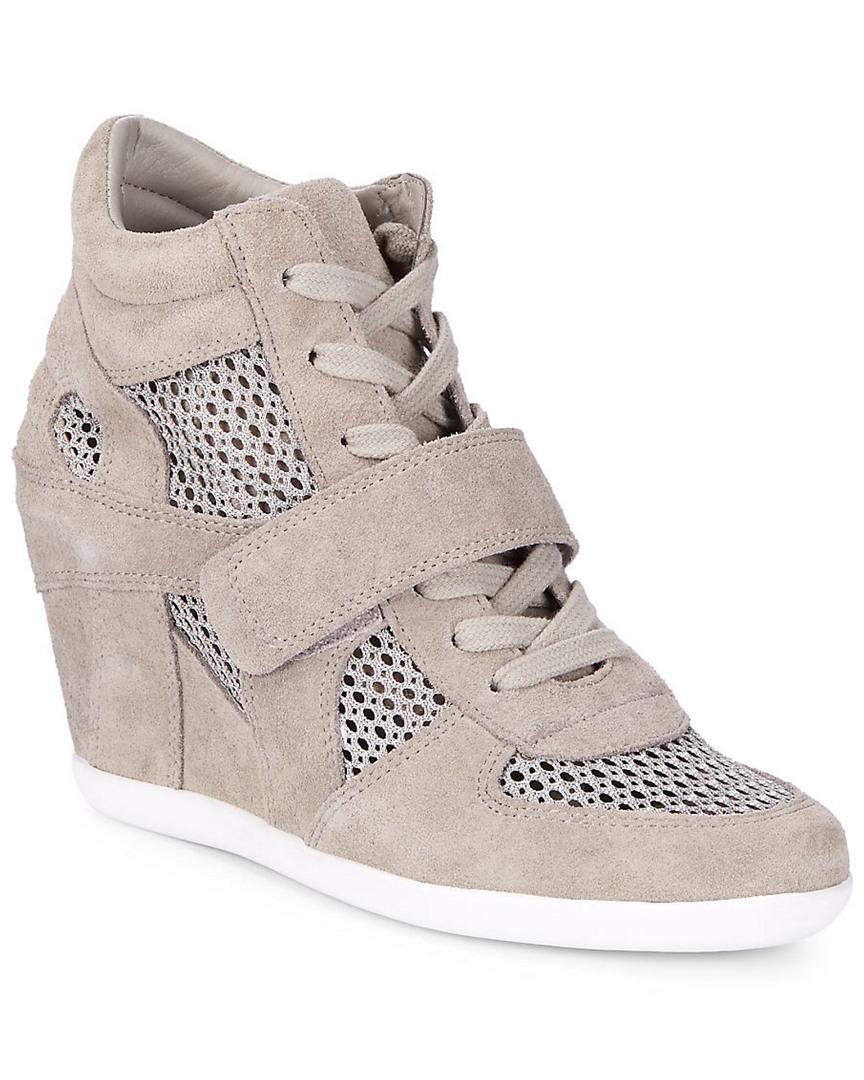 ash bowie mesh wedge sneakers
