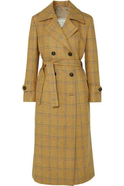 Shop Giuliva Heritage Collection Christie Checked Wool Coat In Beige