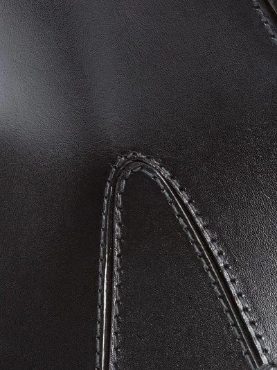 Shop Alexander Mcqueen Beetle Leather Corset In Black