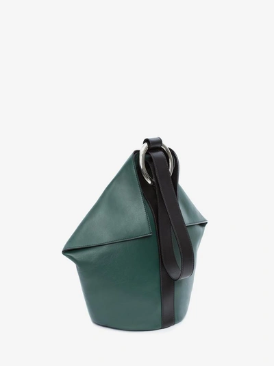 Shop Alexander Mcqueen Butterfly Bag In Bottle Green/black