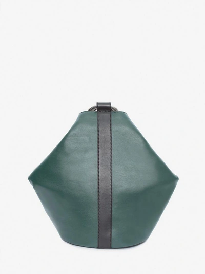 Shop Alexander Mcqueen Butterfly Bag In Bottle Green/black
