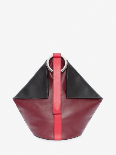 Shop Alexander Mcqueen Butterfly Bag In Carmine/flame Red