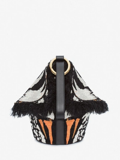Shop Alexander Mcqueen Butterfly Bag In Black/ivory