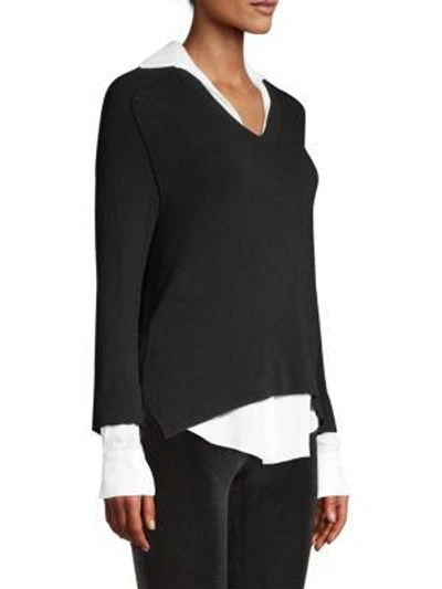 Shop Bailey44 Grand Duke Double Layer Top In Anthracite Chalk