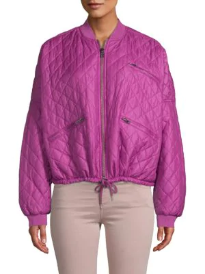 free people easy quilted bomber