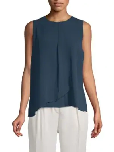 Shop Vince Camuto Textured Sleeveless Top In High Tide