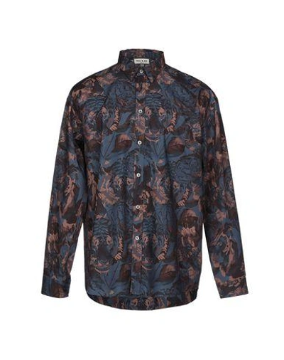 Shop Paul & Joe Patterned Shirt In Dark Blue