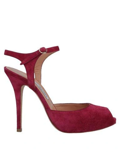 Shop Alexa Wagner Sandals In Garnet