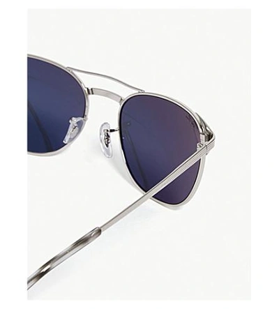 Shop Ray Ban Rb3429 Phantos-frame Sunglasses In Silver