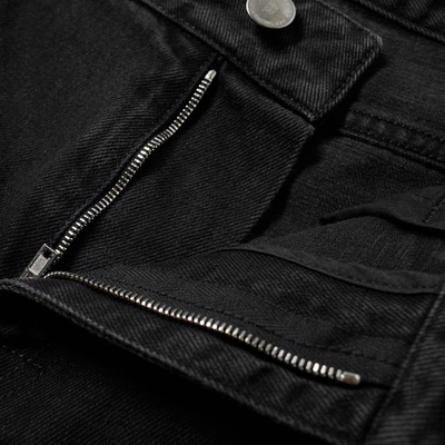 Shop Raf Simons Patch Regular Fit Jean In Black