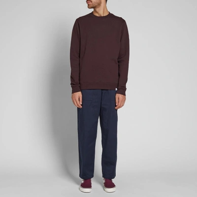 Shop Norse Projects Vagn Classic Crew Sweat In Brown