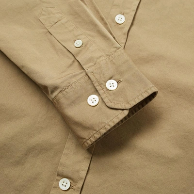 Shop Norse Projects Anton Twill Shirt In Green
