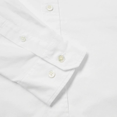 Shop Norse Projects Anton Oxford Logo Shirt In White