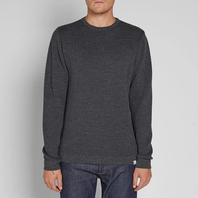 Shop Norse Projects Skagen All Over Bubble Knit In Grey