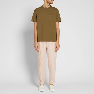Shop Norse Projects Johannes Pocket Tee In Green