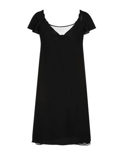 Shop Aspesi Short Dress In Black