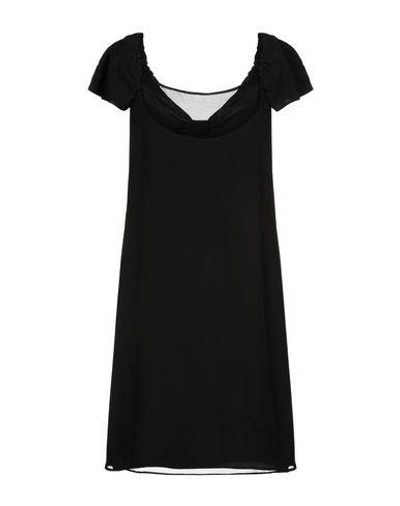 Shop Aspesi Short Dress In Black